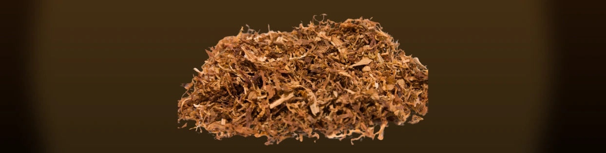 Ground grabba tobacco on a dark contrast background